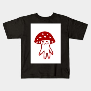 Sad little red mushroom Kids T-Shirt